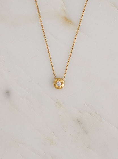 Sorellina fine jewelry 18k yellow gold L'imperatrice Diamond Star Necklace