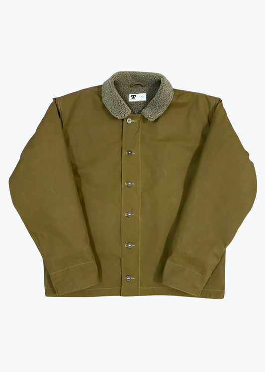 Tellason mens Blubaugh N1 Deck Jacket in Olive