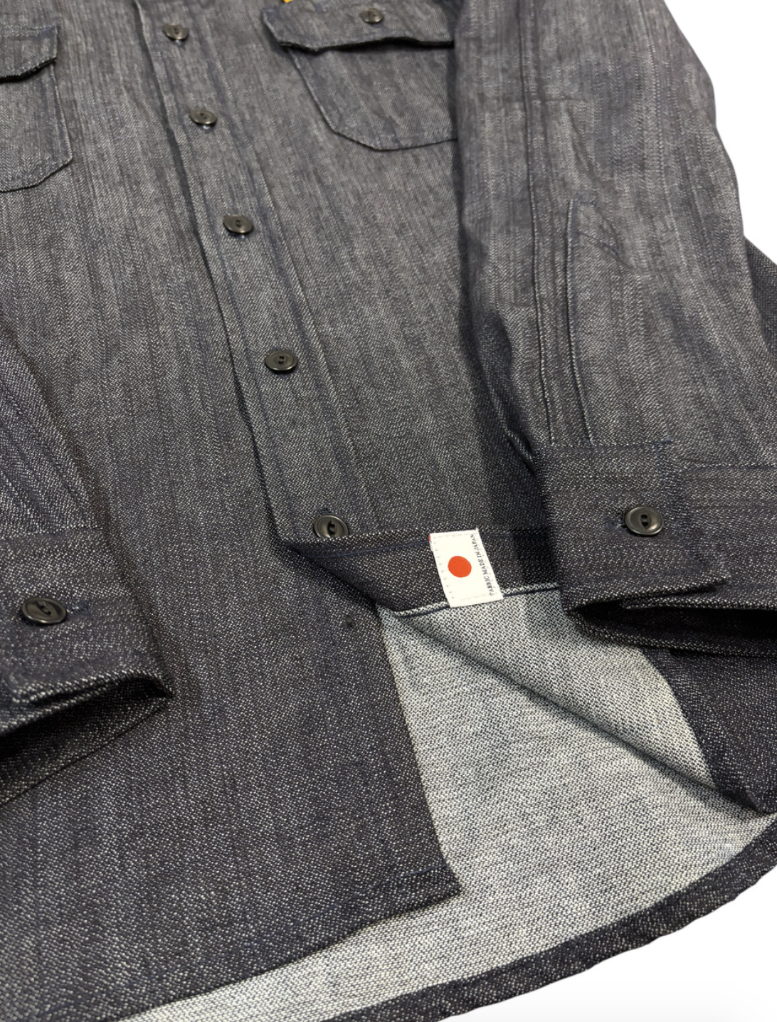 Tellason mens Clampdown 9oz Denim Shirt