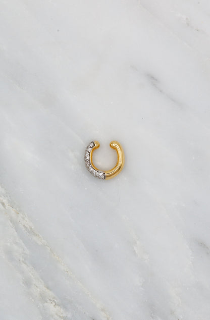 Uniform Object 18k yellow gold Diamond Pavé Shard Ear Cuff