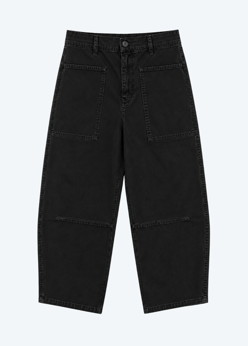 Velvet Brylie Sanded Twill Pant in Vintage Black