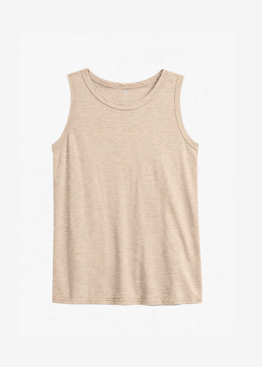 Velvet Taurus Tank Top in Sand
