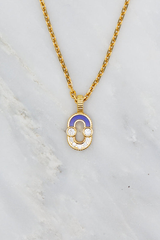 Viltier fine jewelry 18k Yellow Gold Diamond Magnetic Pendant Charm