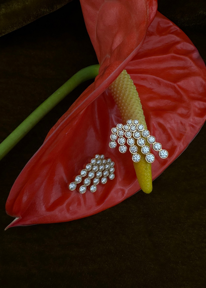 Viltier fine jewelry 18k yellow gold Diamond Splash Earrings