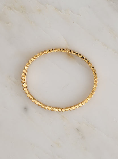 Viltier fine jewelry 18k yellow gold Edge Yellow Gold Bangle