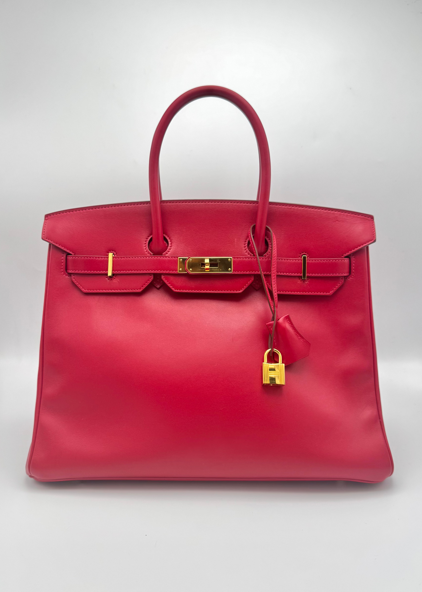 Vintage 2013 Hermès Birkin 35 Rouge Casaque Box Calf Leather