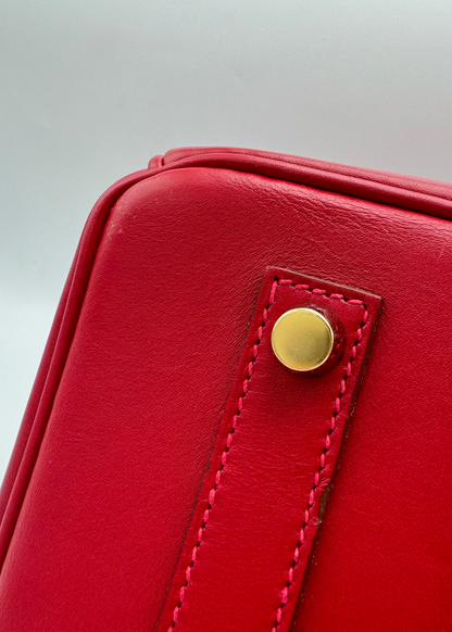 Vintage 2013 Hermès Birkin 35 Rouge Casaque Box Calf Leather