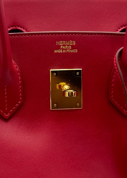 Vintage 2013 Hermès Birkin 35 Rouge Casaque Box Calf Leather