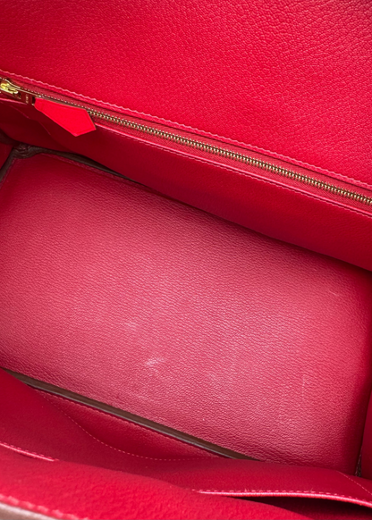 Vintage 2013 Hermès Birkin 35 Rouge Casaque Box Calf Leather