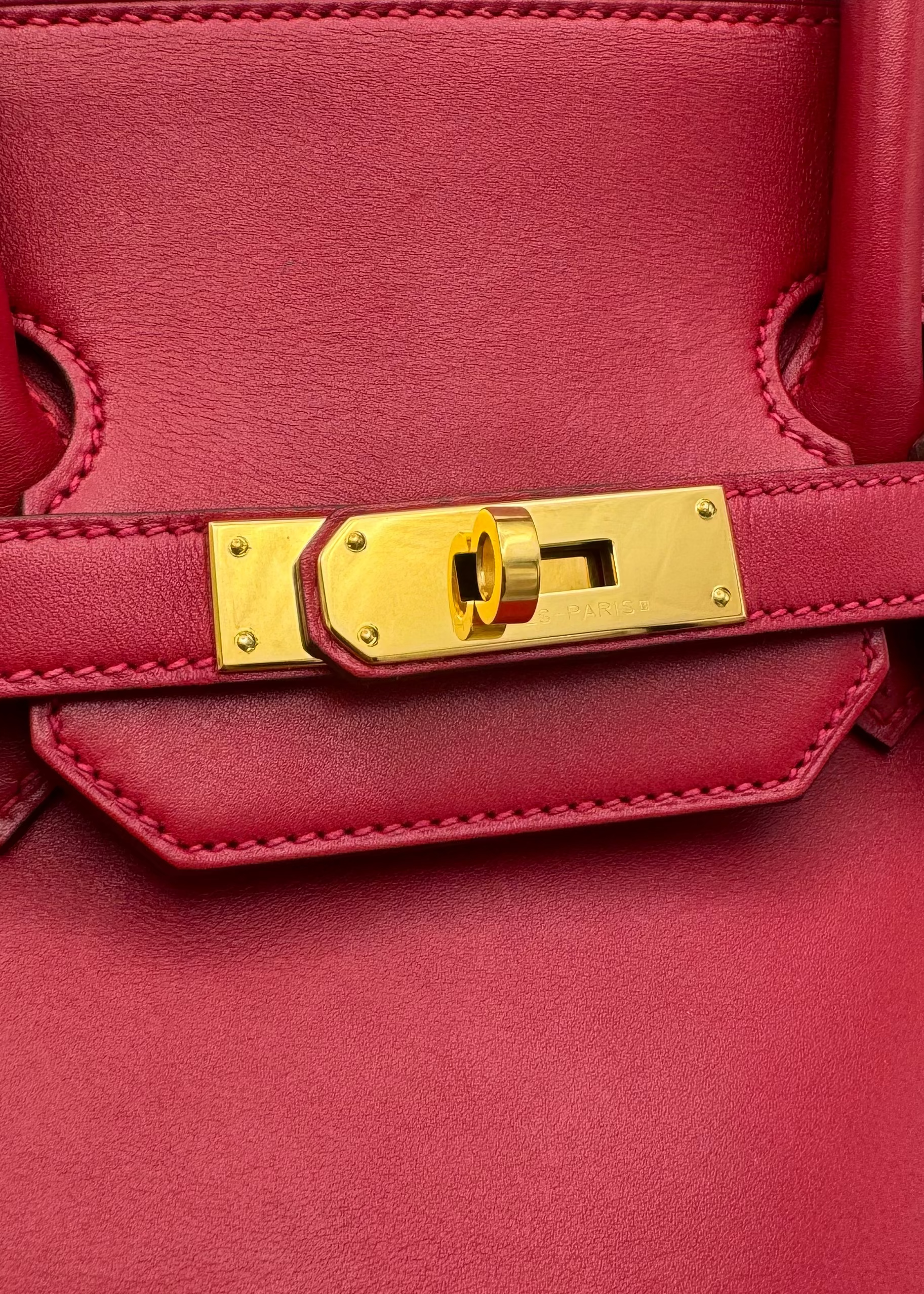 Vintage 2013 Hermès Birkin 35 Rouge Casaque Box Calf Leather