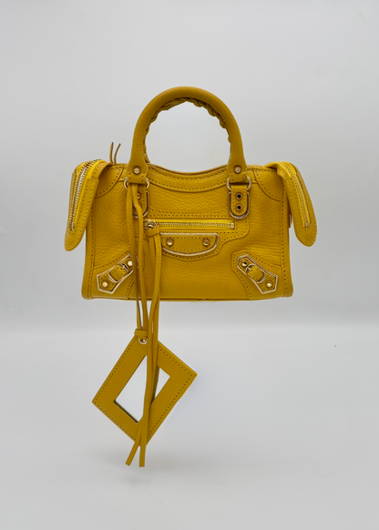 Vintage Balenciaga Metallic Edge Mini City Crossbody Bag