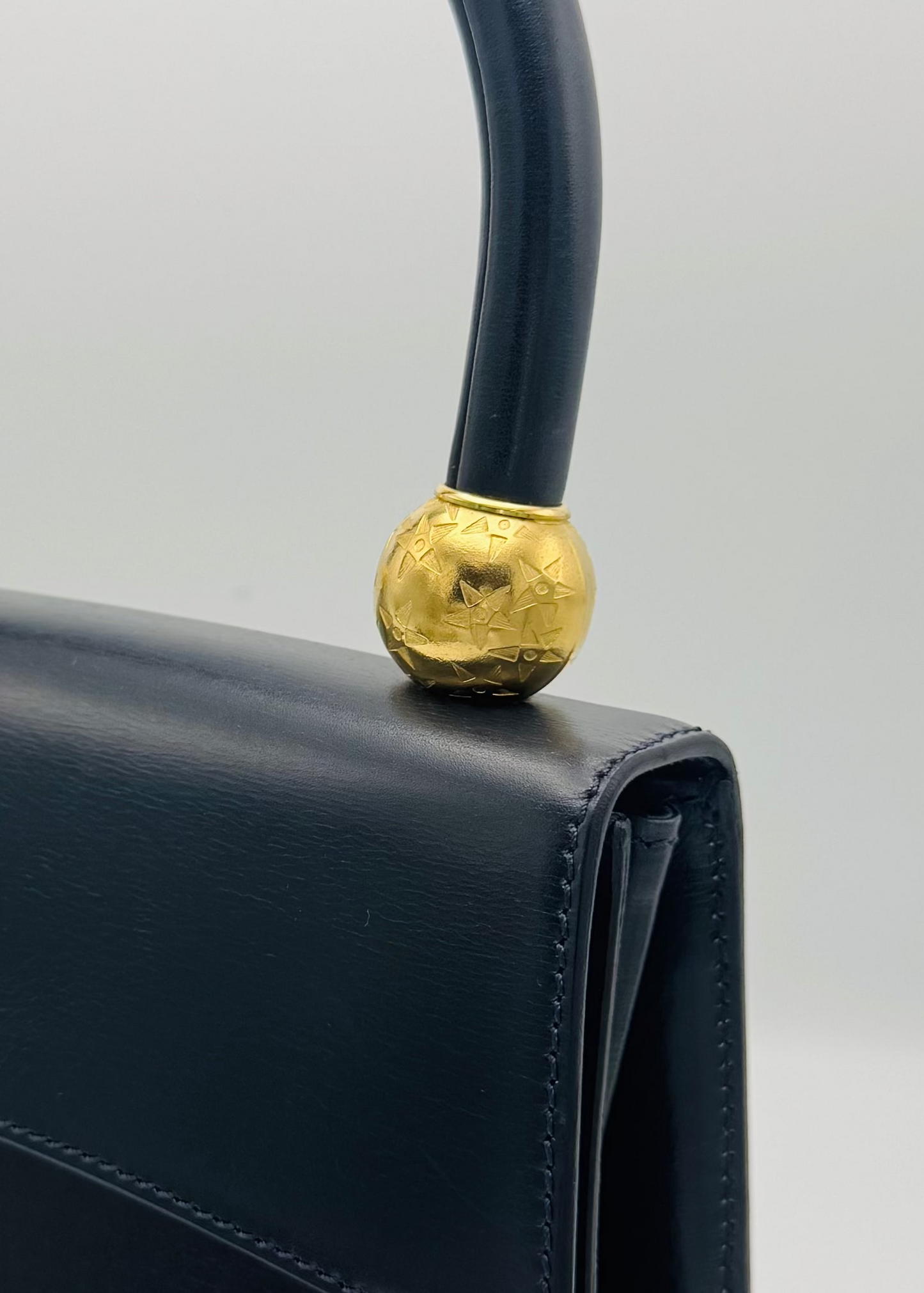 Vintage Celine Star Ball Bag Navy