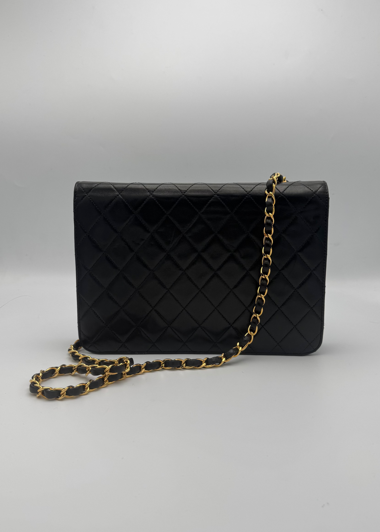 Vintage Chanel CC Push Lock Flap Shoulder Bag