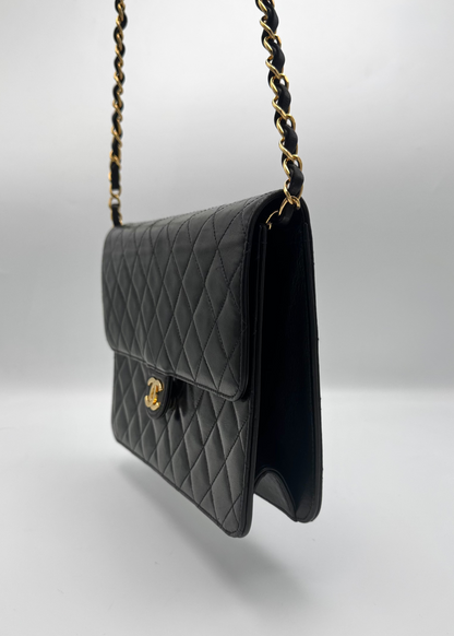 Vintage Chanel CC Push Lock Flap Shoulder Bag