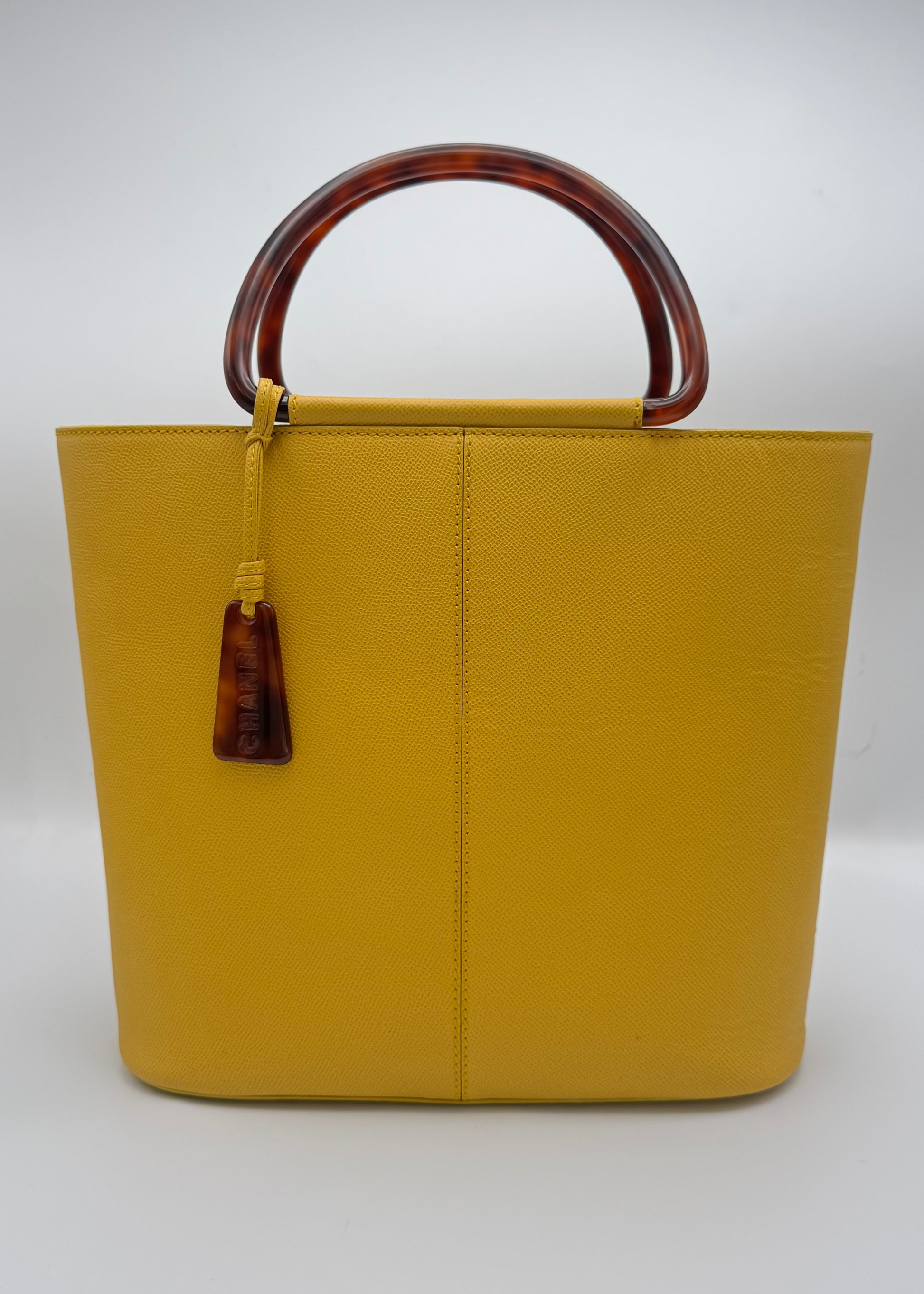 Vintage Chanel Tote with Tortoise Handles
