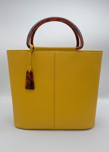 Vintage Chanel Tote with Tortoise Handles