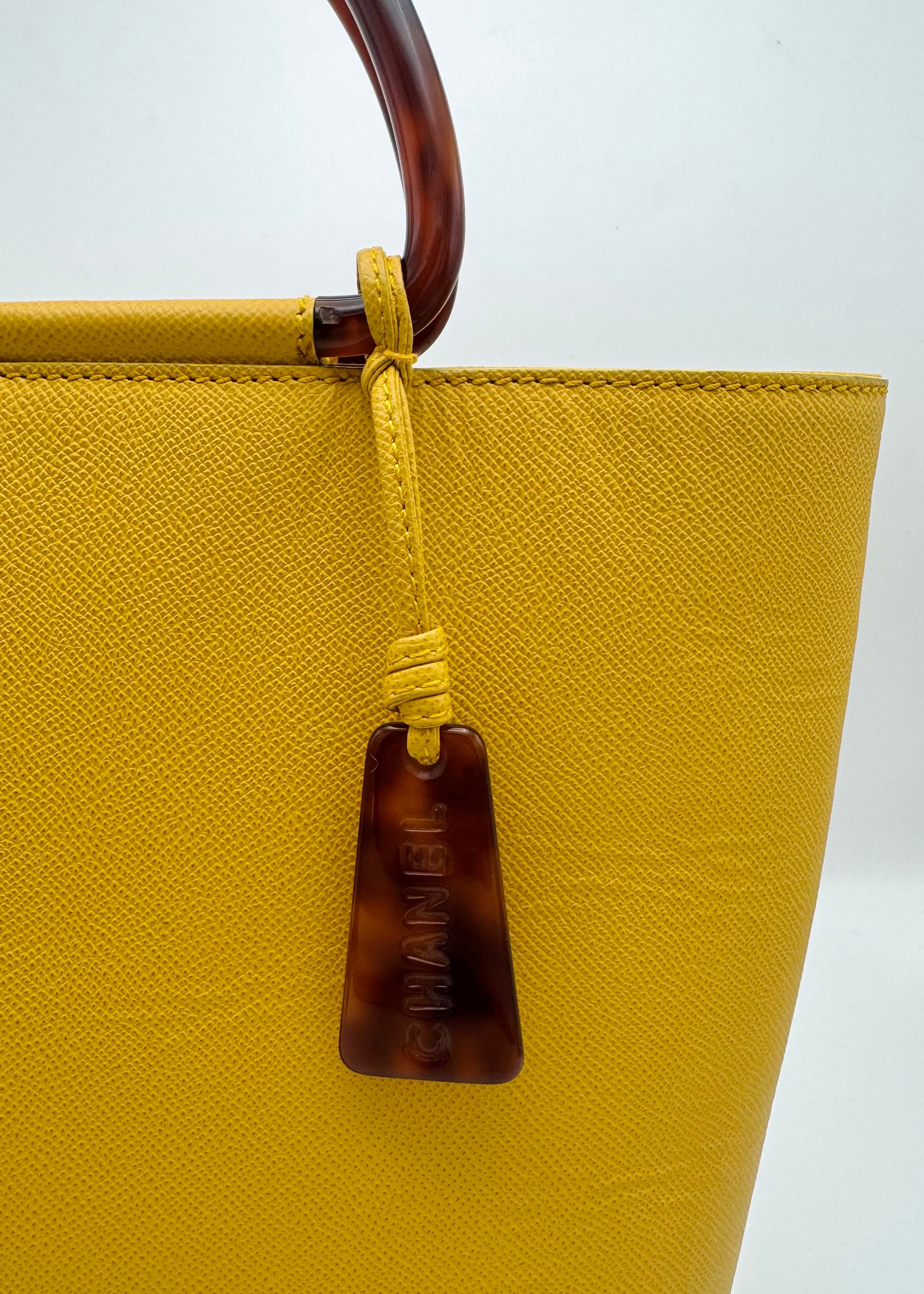 Vintage Chanel Tote with Tortoise Handles