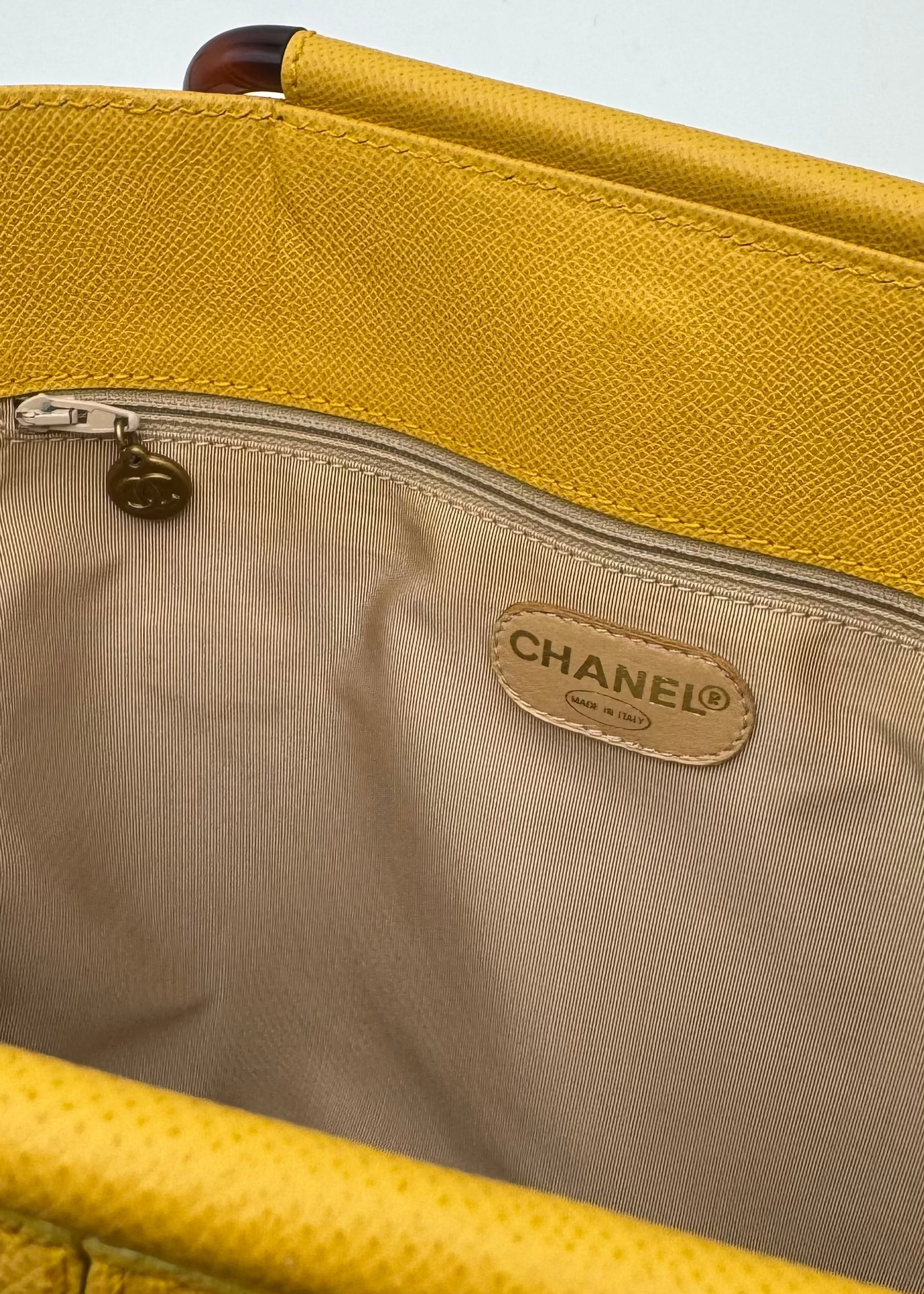 Vintage Chanel Tote with Tortoise Handles