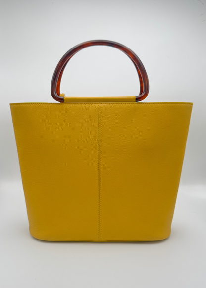 Vintage Chanel Tote with Tortoise Handles