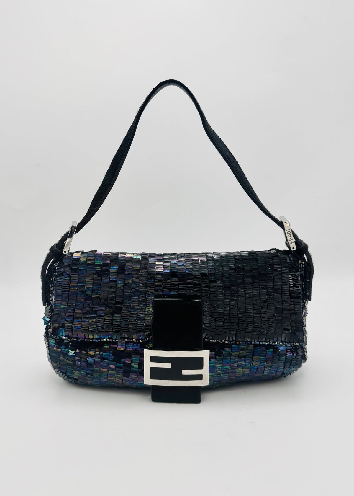 Vintage Fendi Iridescent Sequin Baguette bag