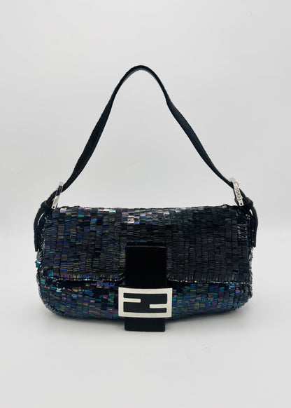 Vintage Fendi Iridescent Sequin Baguette bag