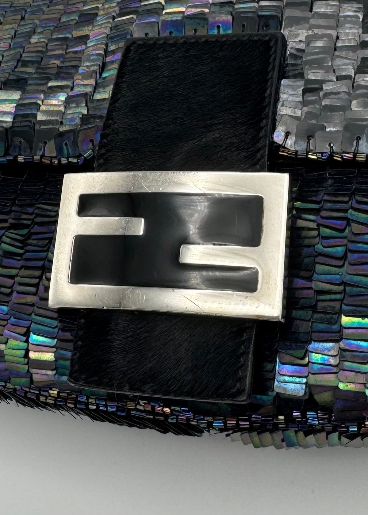 Vintage Fendi Iridescent Sequin Baguette bag