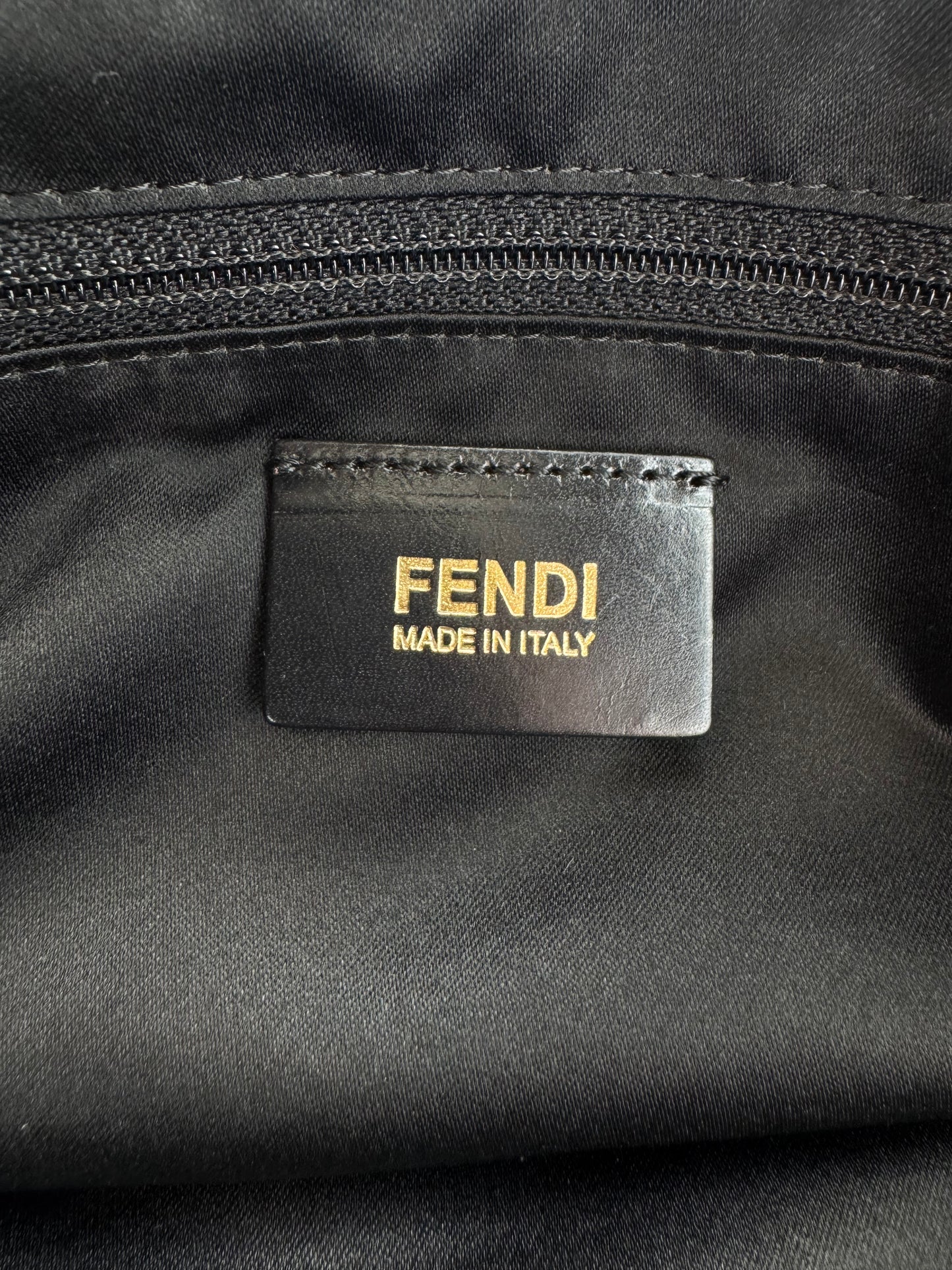 Vintage Fendi Large Mamma Bag black leather