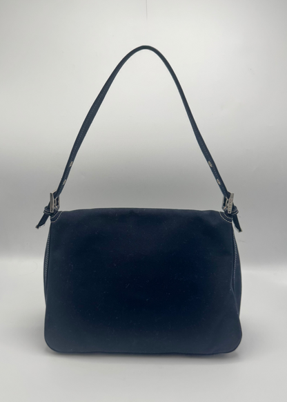 Vintage Fendi Mamma Baguette Marble FF Shoulder Bag