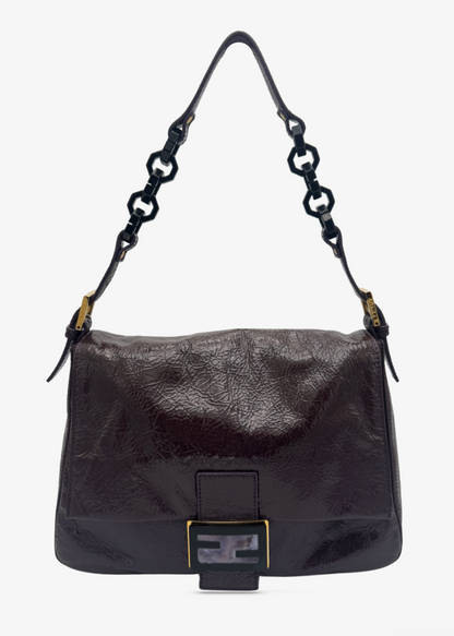 Vintage Fendi Medium Mamma Patent Leather Bag