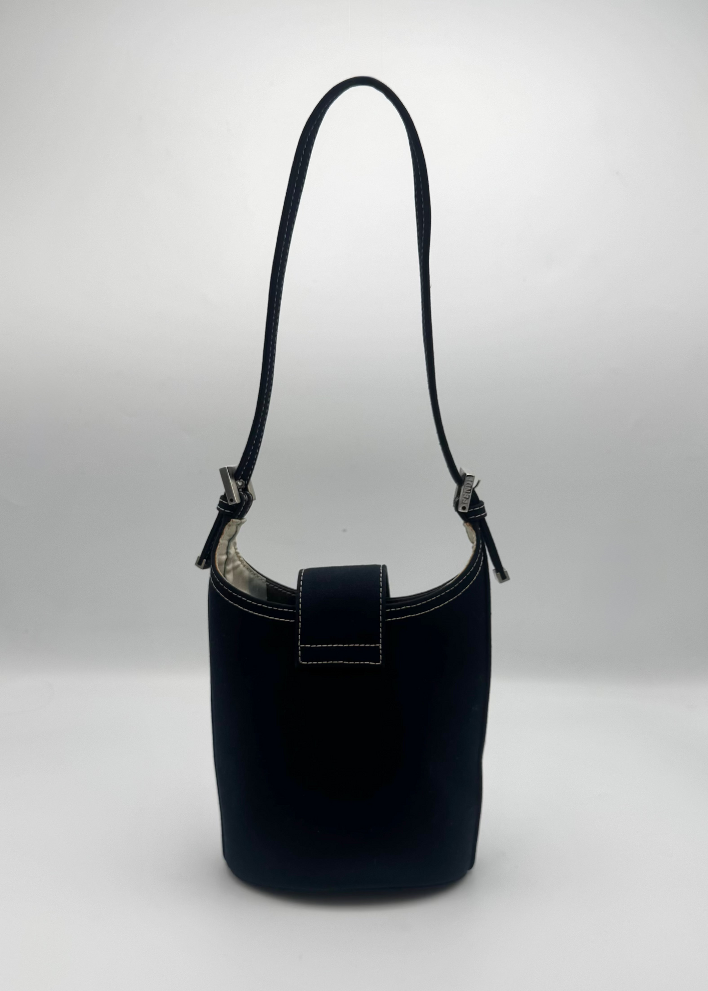 Vintage Fendi Palazzo Marble FF Bucket Shoulder Bag