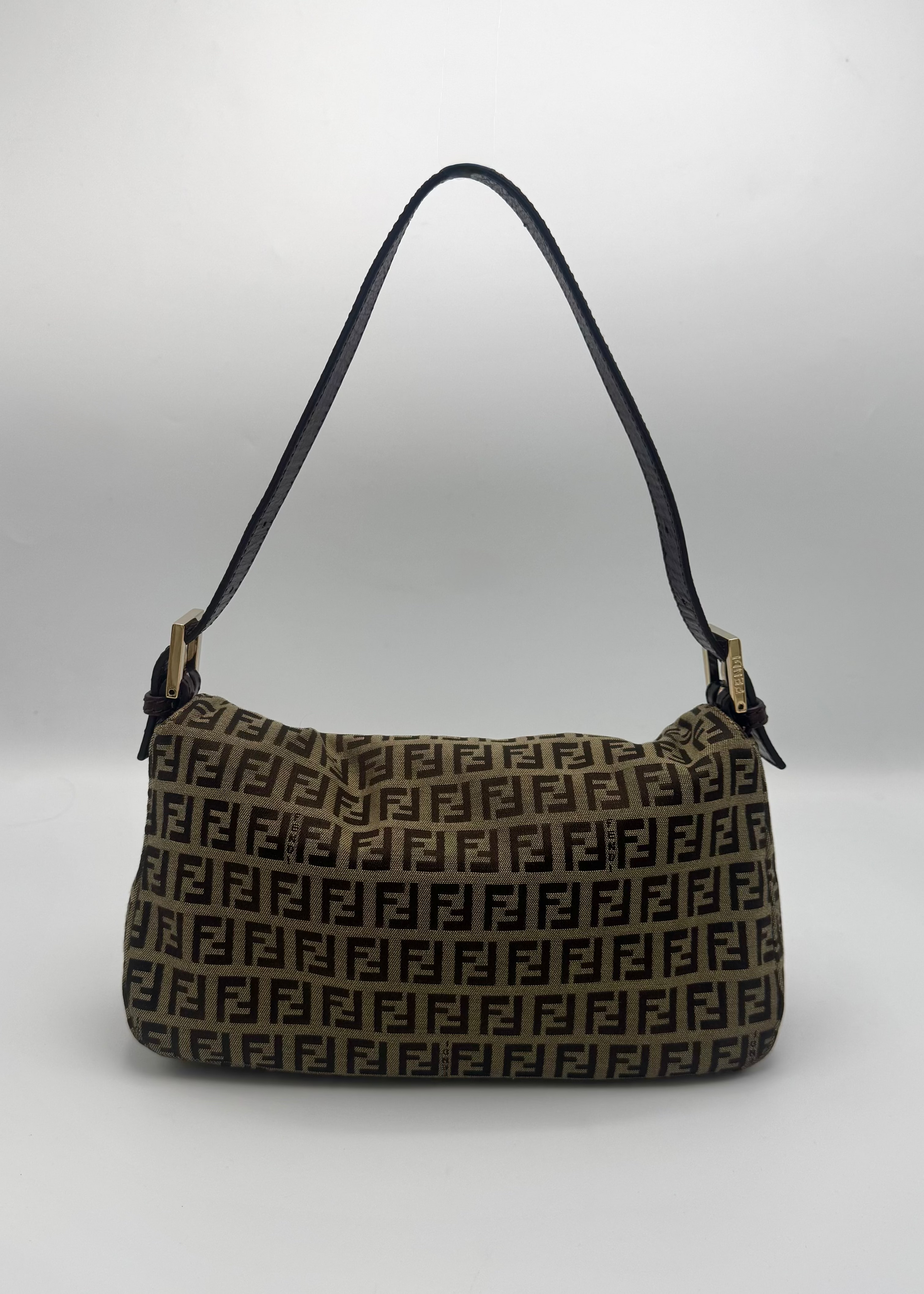 Vintage Fendi Zucca Shoulder Bag