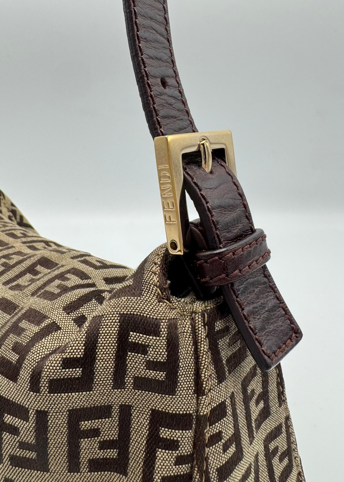 Vintage Fendi Zucca Shoulder Bag