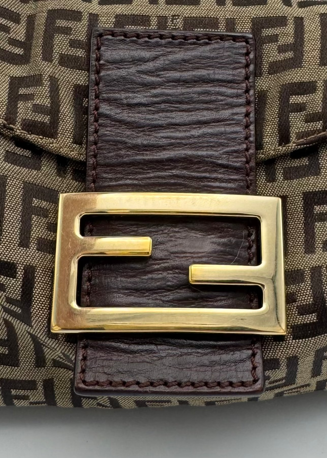 Vintage Fendi Zucca Shoulder Bag