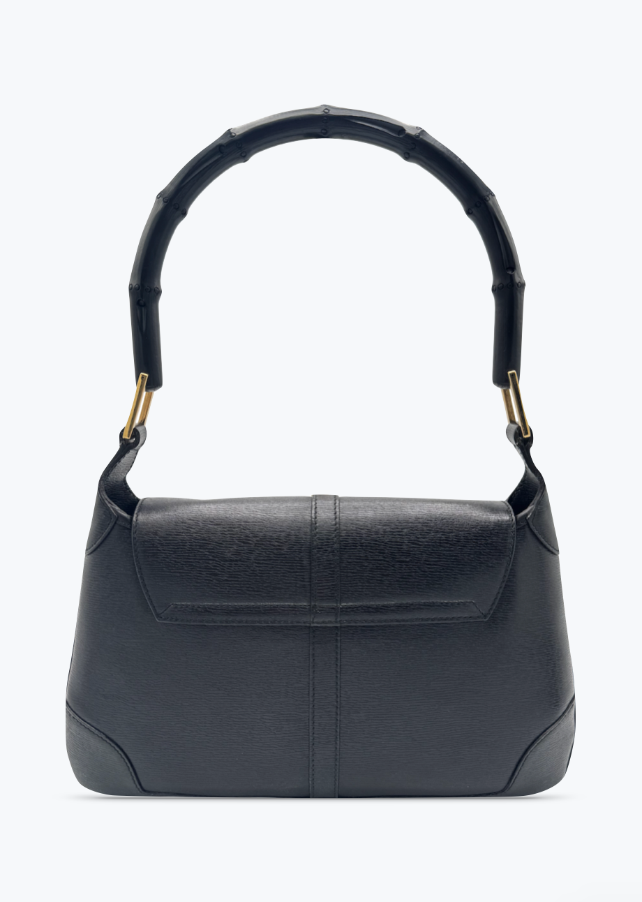 Vintage Gucci Jackie Mini Bamboo Black Shoulder Bag