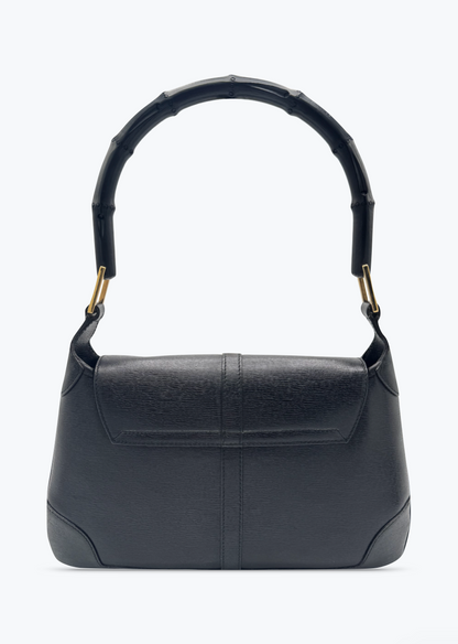 Vintage Gucci Jackie Mini Bamboo Black Shoulder Bag