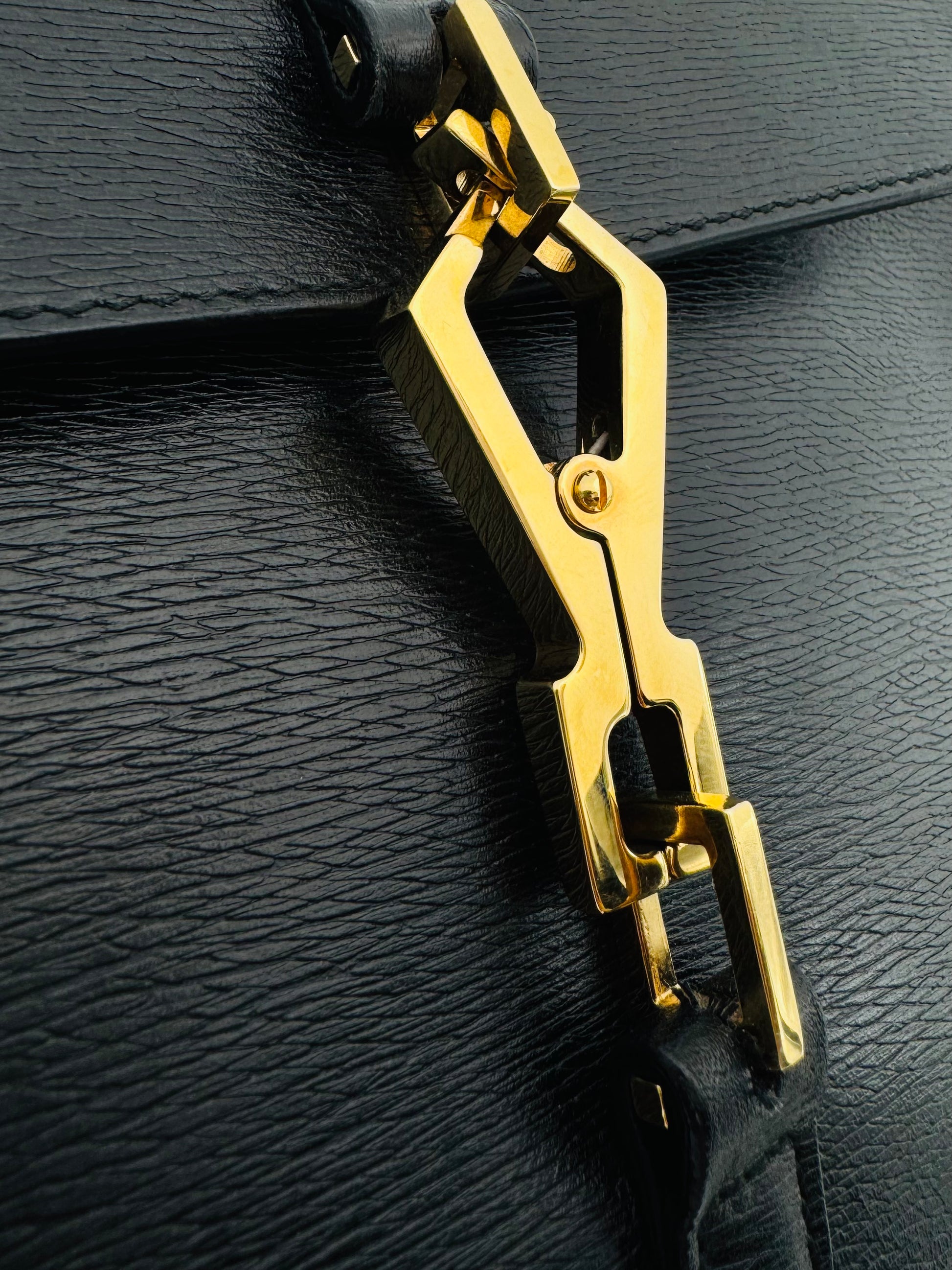 Details of Vintage Gucci Jackie Mini Bamboo Black Shoulder Bag