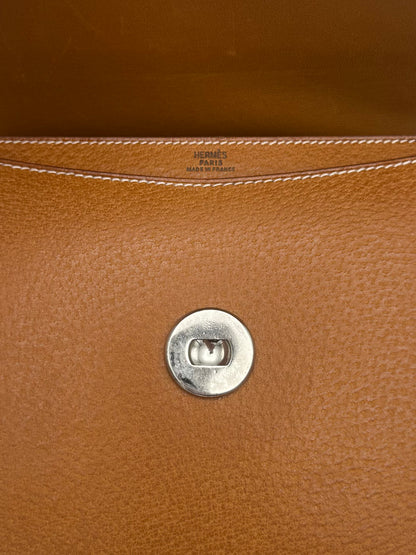 Vintage Hermes Fregate Gold Peau de Porc Leather Handbag