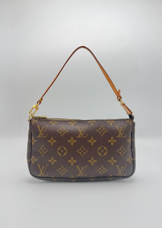 Vintage Louis Cuitton Monogram Pochette Accessoires Shoulder Bag