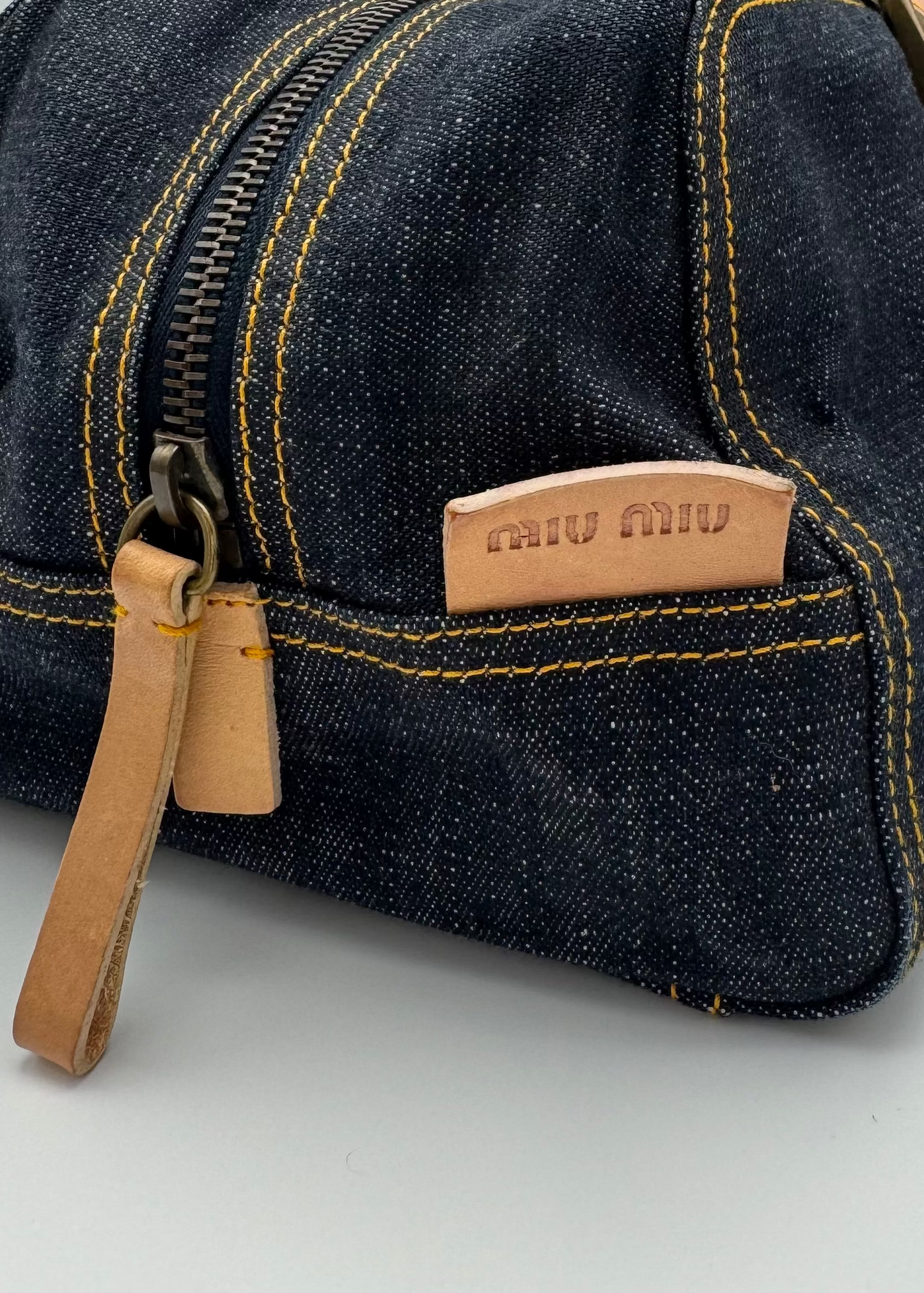 Vintage Miu Miu Joie Denim Shoulder Bag