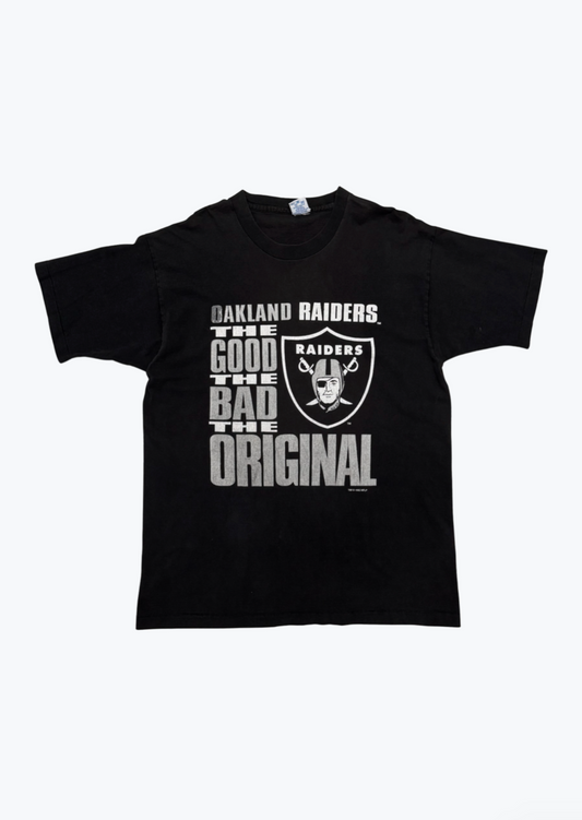 Vintage Oakland Raiders "The Good The Bad" Tee