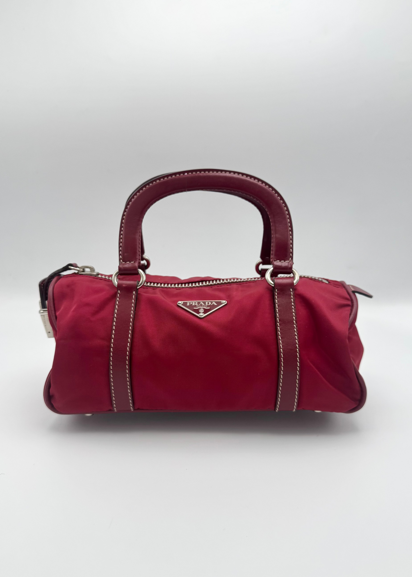 Vintage Prada Mini Bauletto Tessuto Bag