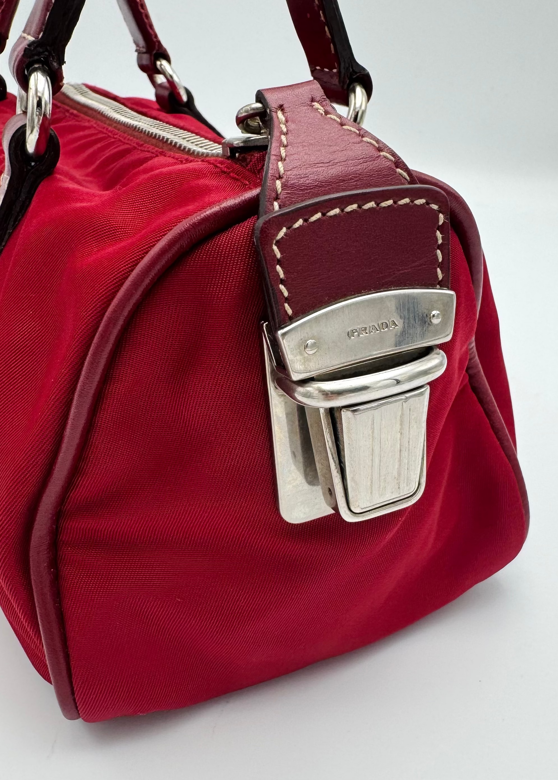 Vintage Prada Mini Bauletto Tessuto Bag