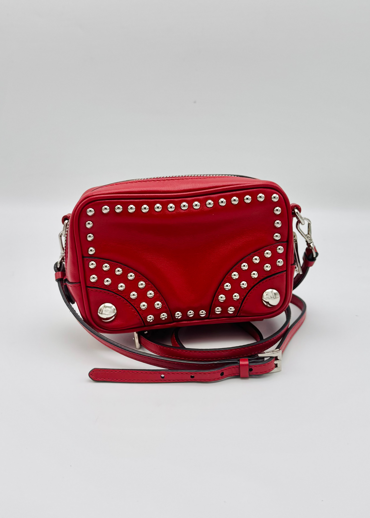 Vintage Prada Studded Crossbody Camera Bag