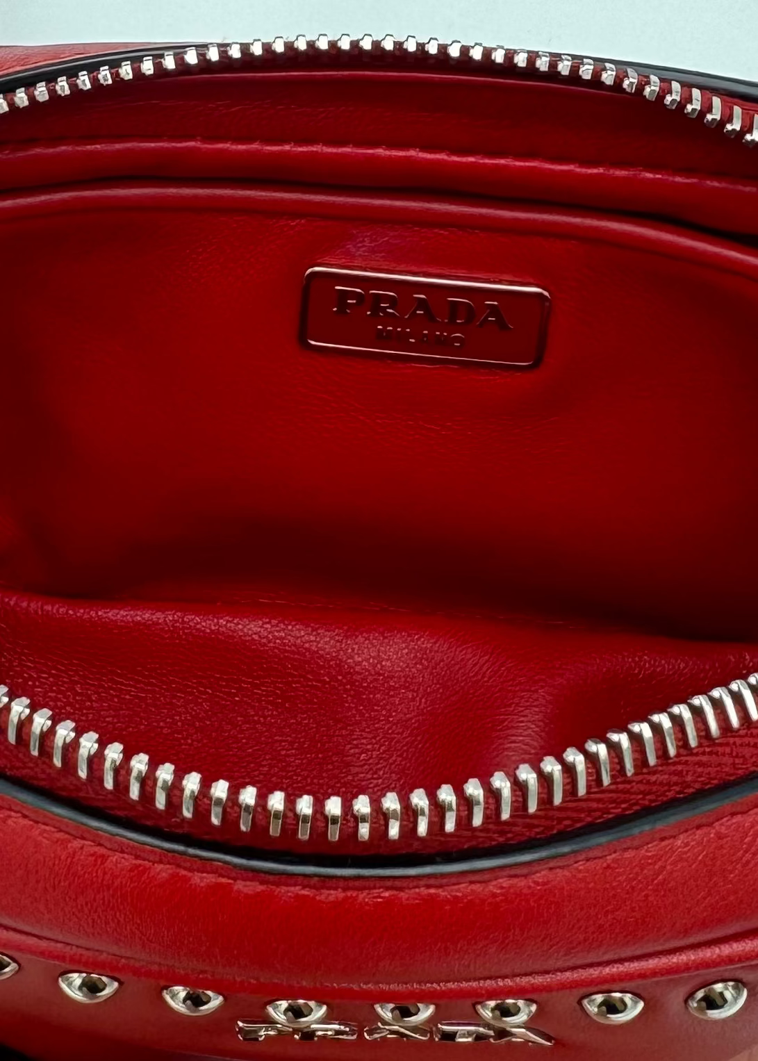 Vintage Prada Studded Crossbody Camera Bag