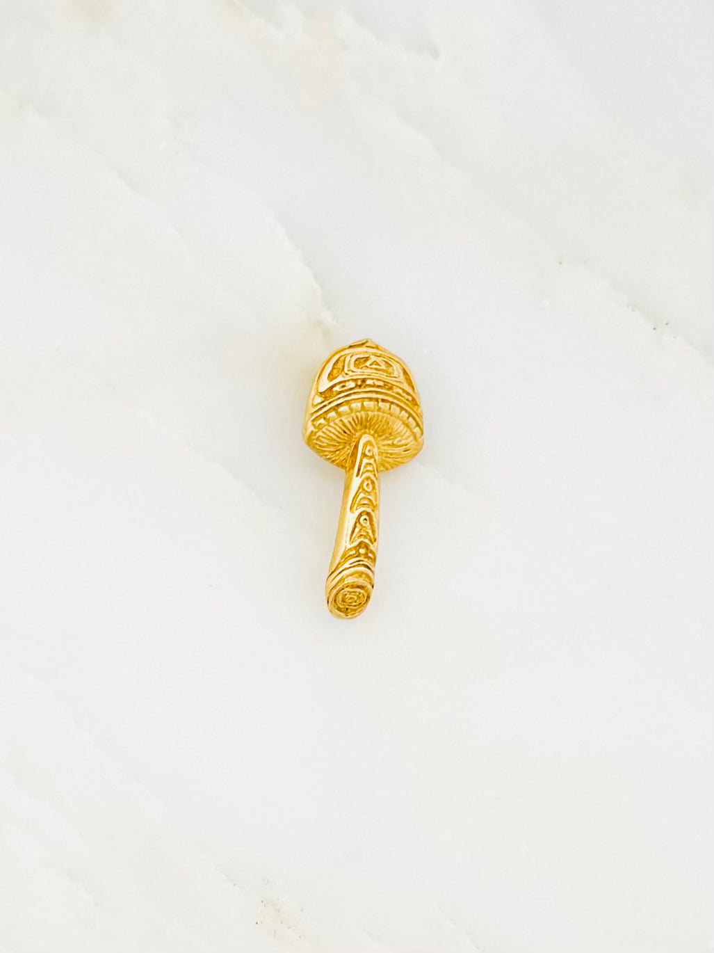 Vintage fine jewelry 14k yellow gold Mushroom Charm