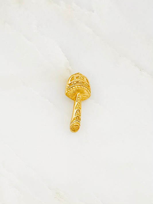 Vintage fine jewelry 14k yellow gold Mushroom Charm