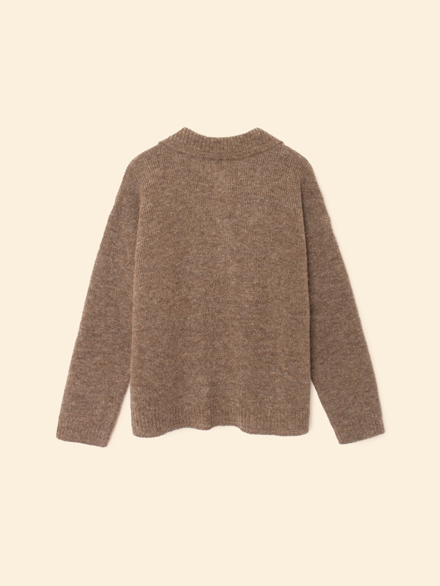 Xirena womens alpaca Ethan Sweater in Taupe