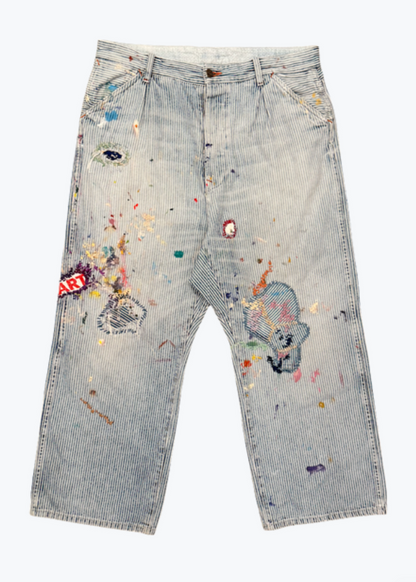 XELKOM One-of-a-Kind Hickory Stripe Pants