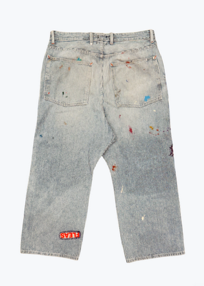 XELKOM One-of-a-Kind Hickory Stripe Pants