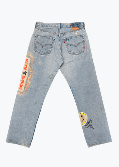 XELKOM One-of-a-Kind Levi's with Smiley